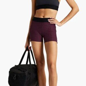 Koral Emblem Stretch-Jacquard Shorts Plum sz S‎